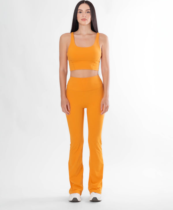 Orange Flare Leggings